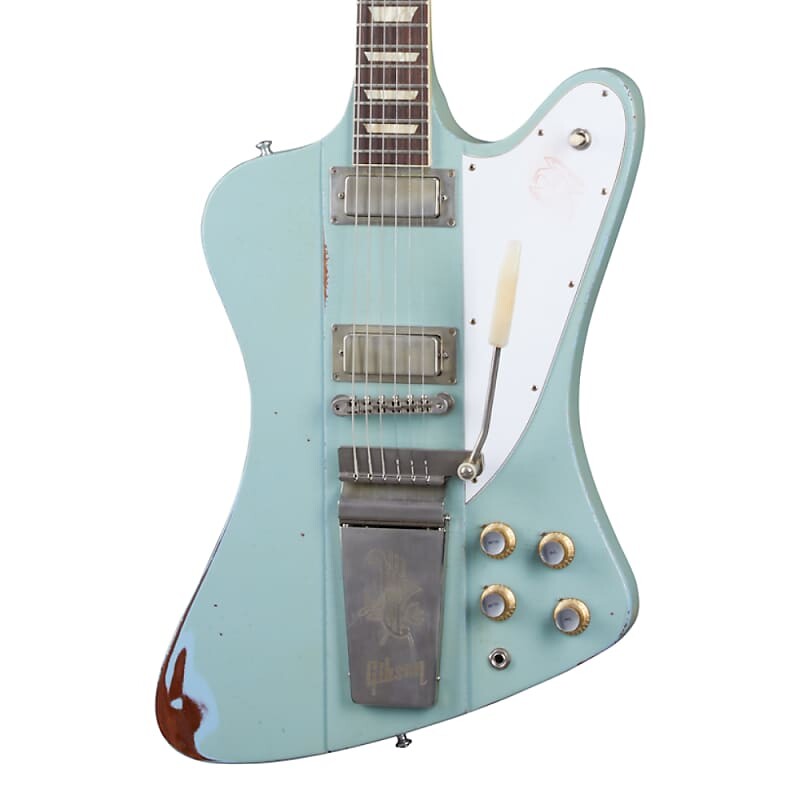 

Электрогитара Gibson Custom Shop Murphy Lab 1963 Firebird V Antique Frost Blue Heavy Aged w/Maestro Vibrola Pre-Order