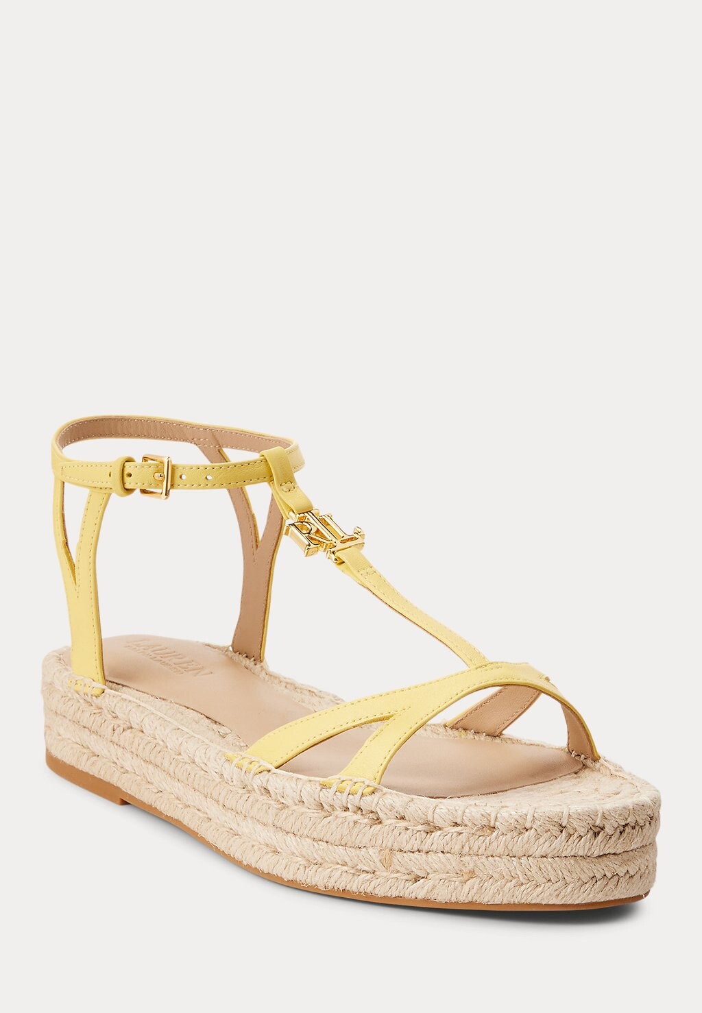 

Босоножки на платформе PAYTON NAPPA LEATHER ESPADRILLE Ralph Lauren, светло-желтый