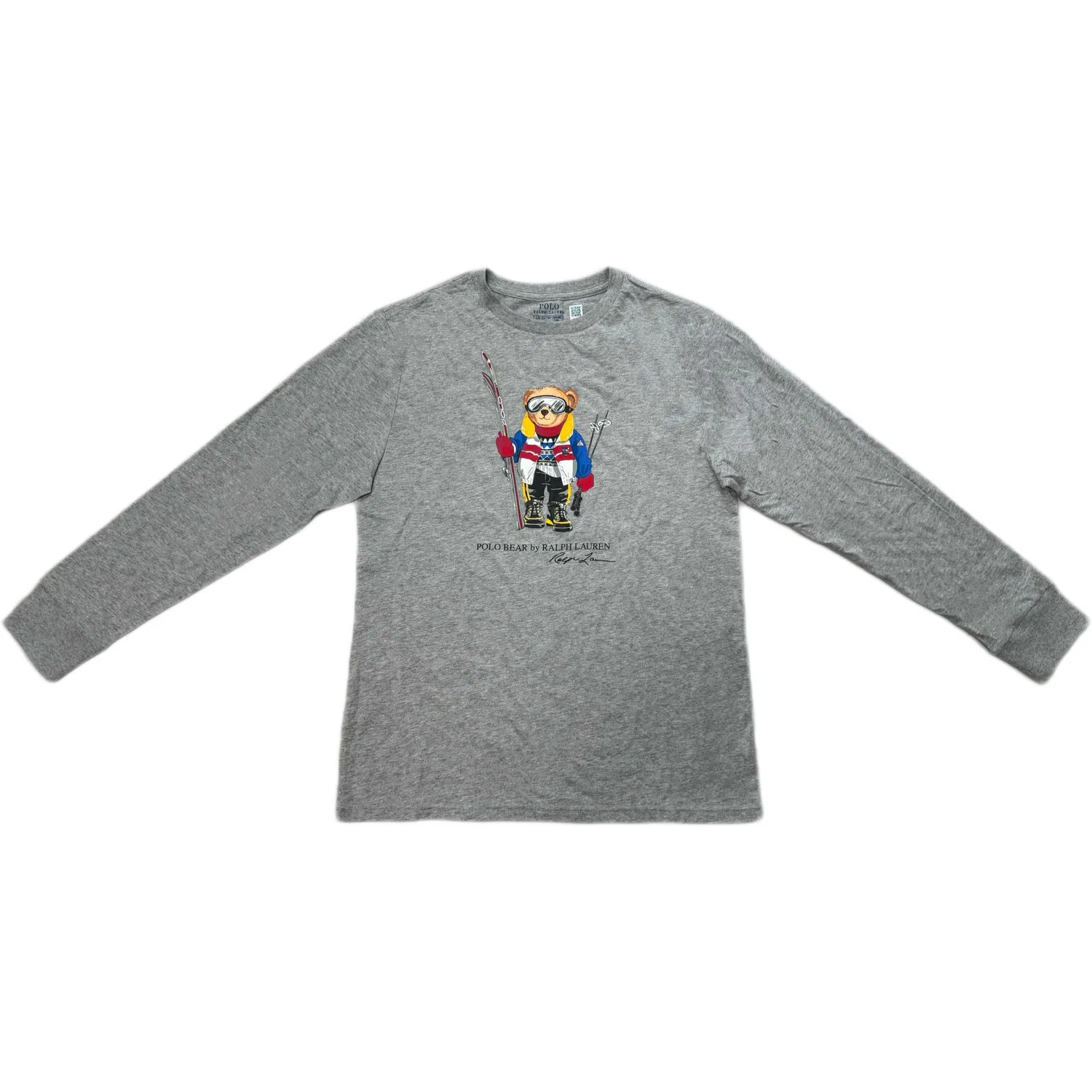 Футболка хлопковая Crew Neck Polo Ralph Lauren Kids серая
