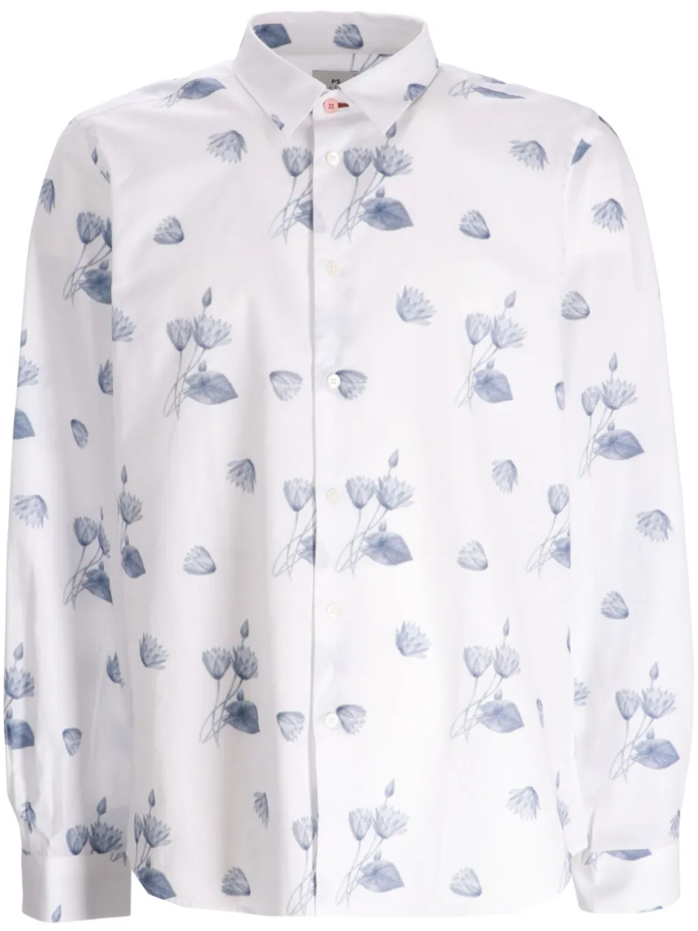 

Рубашка Half Tone Floral PS Paul Smith, белый