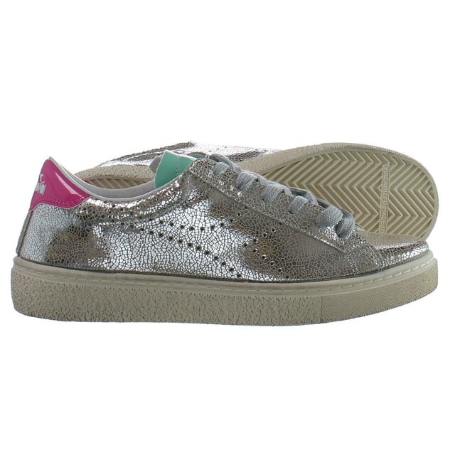 Женские серебряные кроссовки Montecarlo h lame'dirty Diadora, серебряный — фото 4