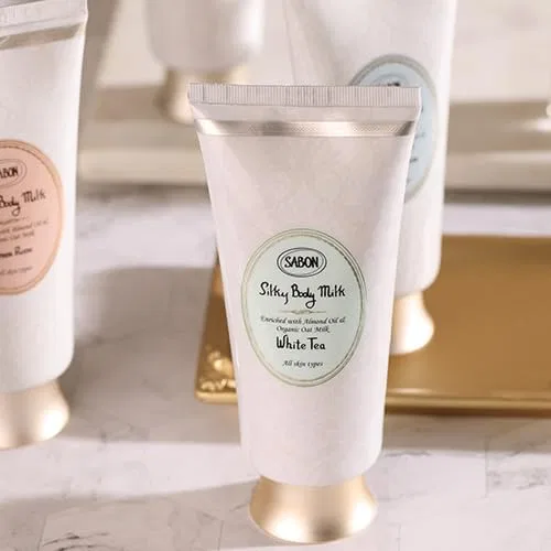 Лосьон для тела Silky Body Milk, белый чай, SABON, 200 мл — фото 3