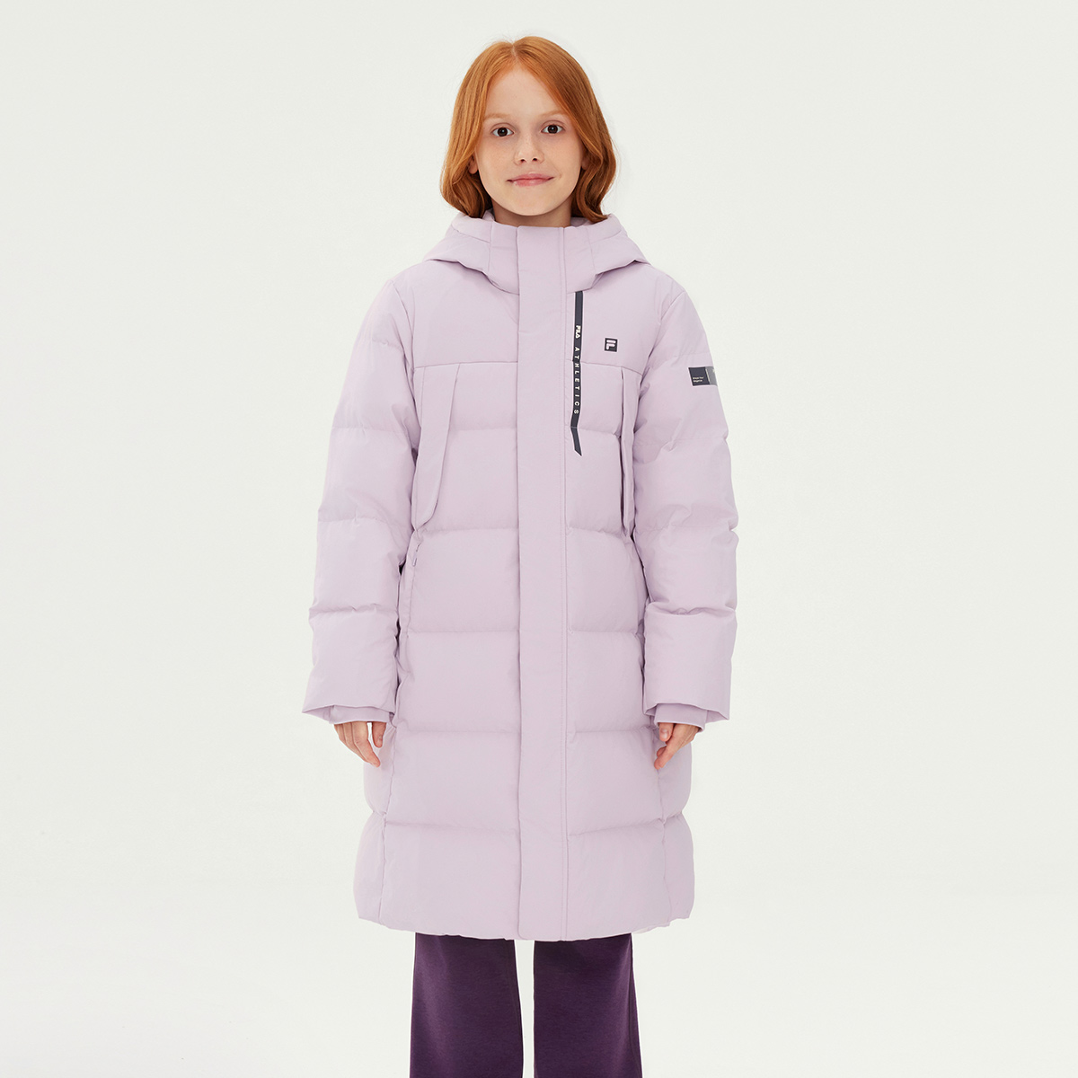 Пуховик performance fph детский FILA KIDS, фиолетовый — фото 4