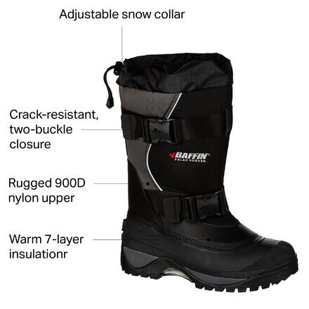 

Зимние ботинки Wolf мужские Baffin, цвет Black/Pewter