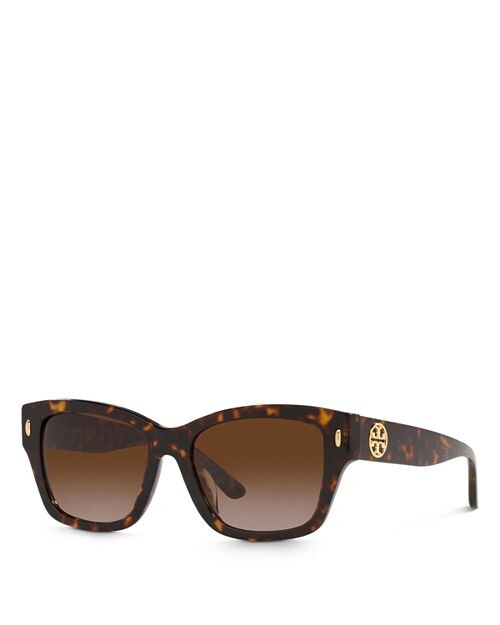 

Прямоугольные солнцезащитные очки, 53 мм Tory Burch, цвет Brown