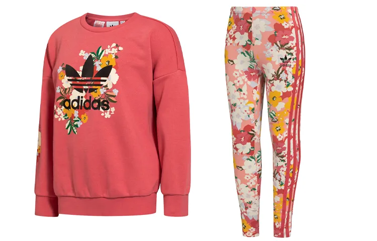 Adidas Originals Детский спортивный сет Casual Sportswear CREW SET розовый