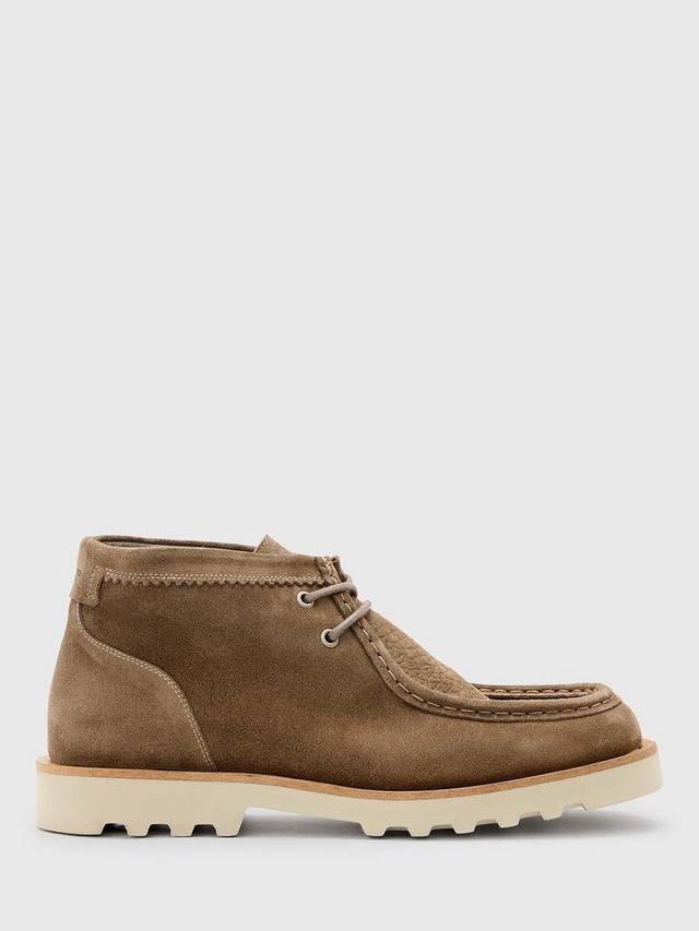 

Замшевые ботинки chukka от skiff AllSaints, цвет Grey Mid
