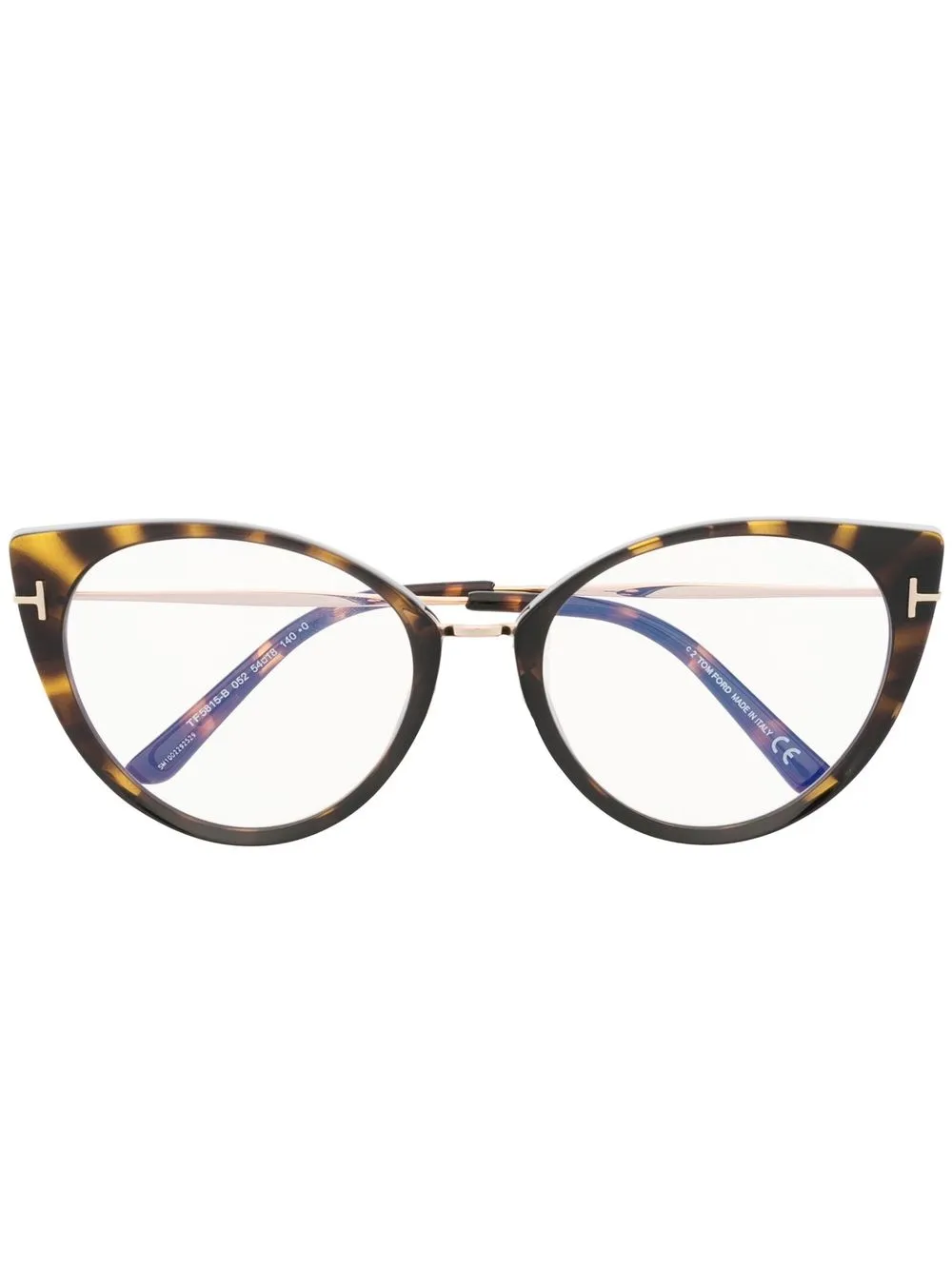 

Очки в оправе 'кошачий глаз' TOM FORD Eyewear, коричневый