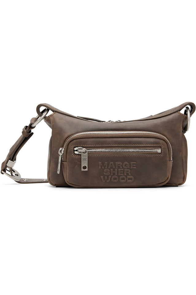 

Margesherwood Коричневая мини-сумка с внешним карманом