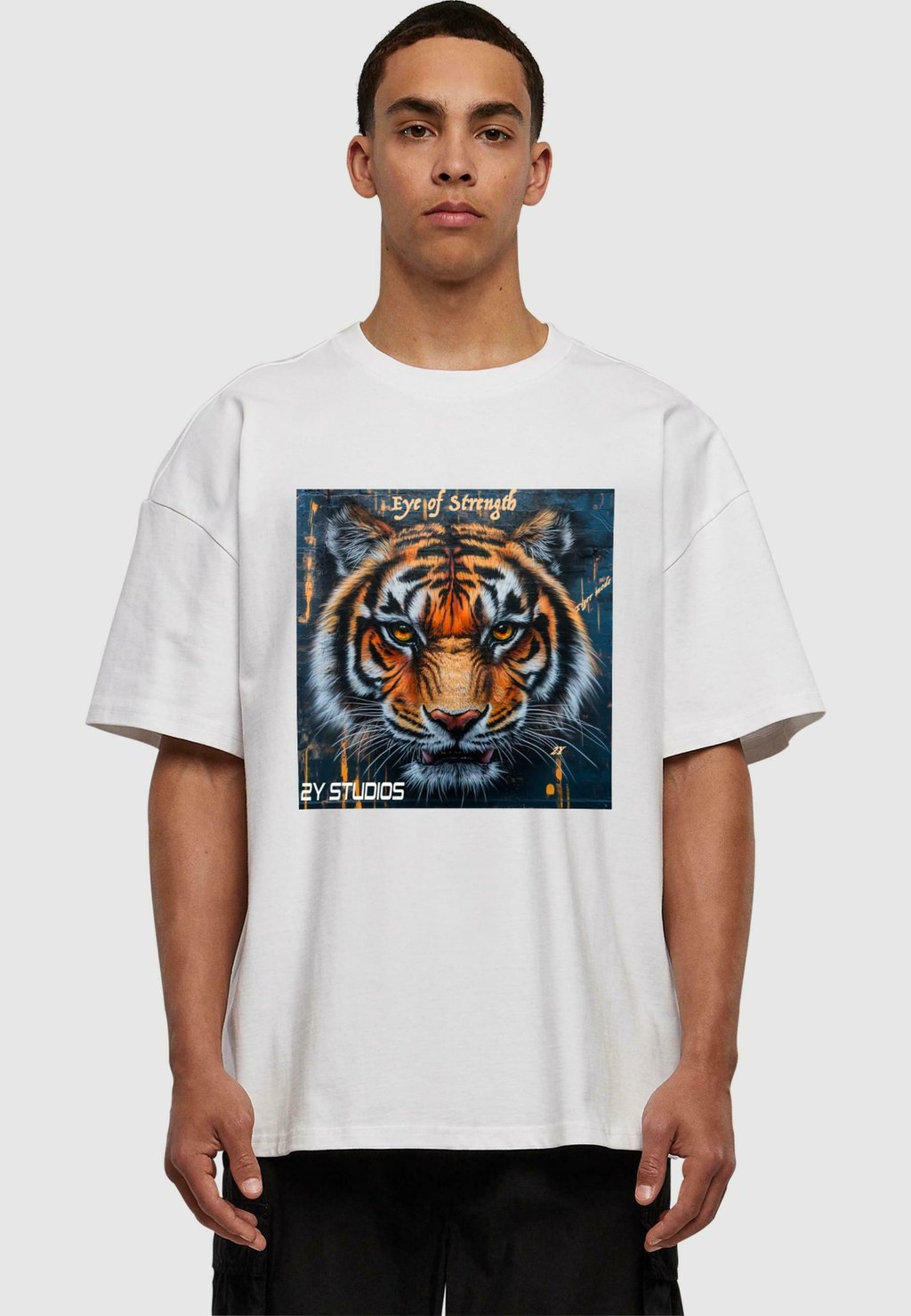 

Футболка с принтом TIGER GRAFFITI EYE OF STRENGHT 2Y Studios, белый