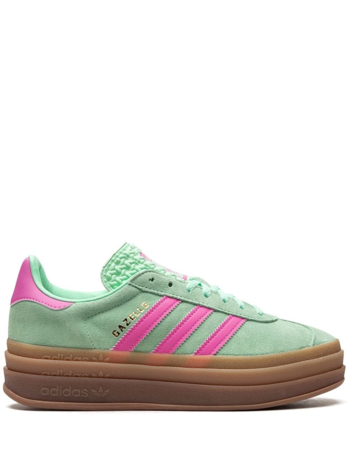 adidas кроссовки Gazelle Bold Pulse Mint Pink, зеленый