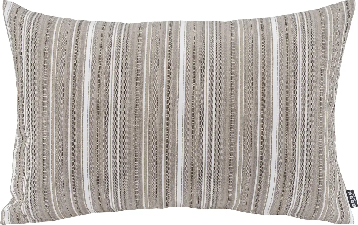 

Х.ОК.К. Декоративная подушка Yucatan Outdoor Cushion с разноцветными полосками H.O.C.K. 40х60 см, бежевый/кремовый