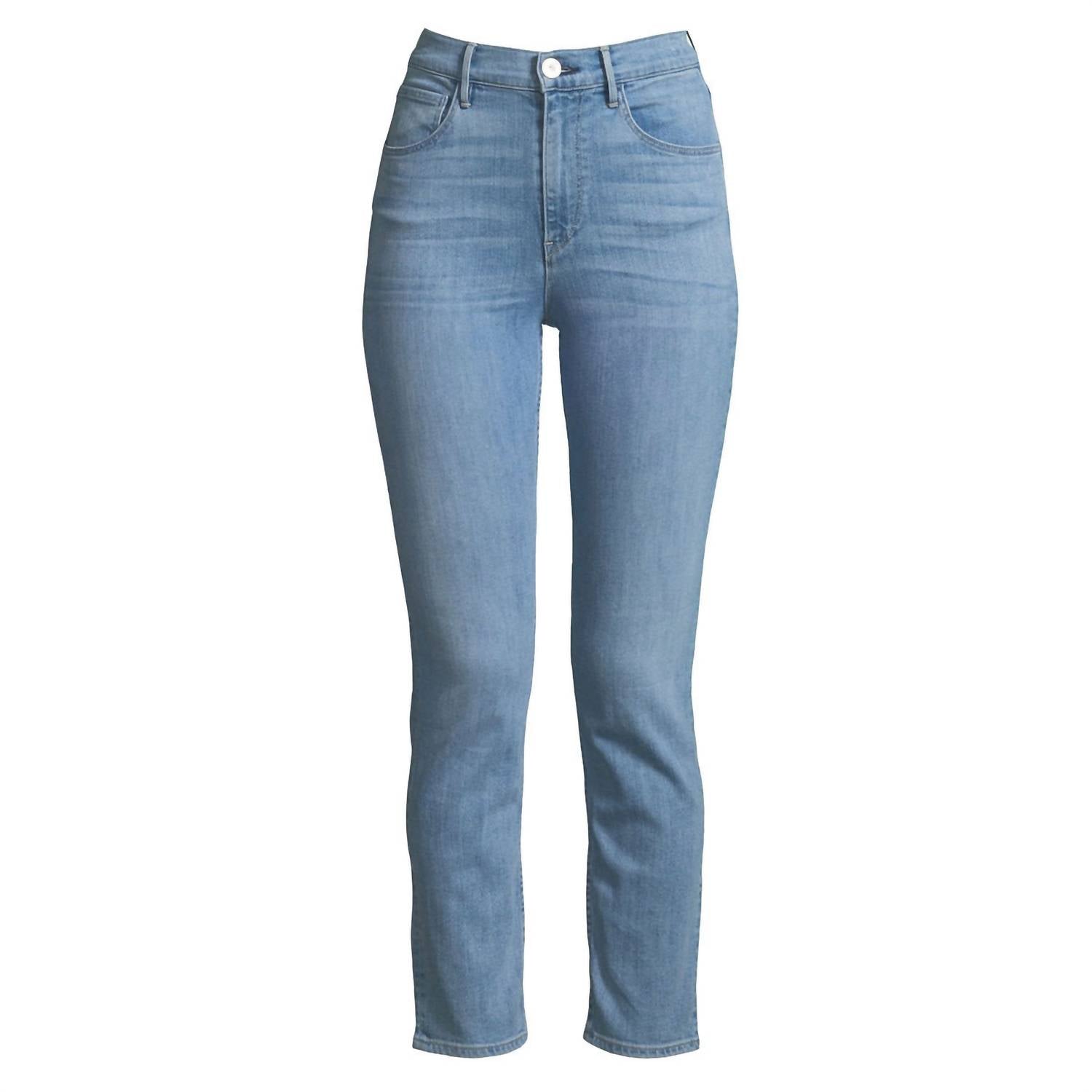 

Женские джинсы Colette Slim Crop W4 синего цвета 3x1