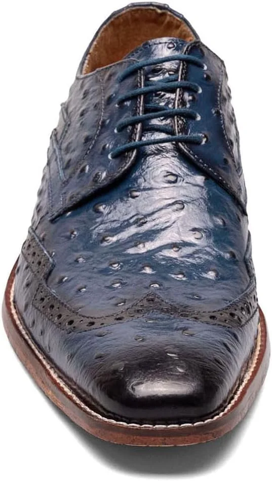 Мужские оксфордские туфли Stacy Adams Gennaro Wingtip Oxford, темно-синий — фото 4