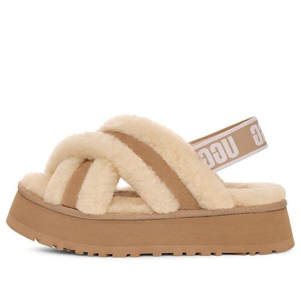 Тапочки диско кросс слайды Ugg, желтый