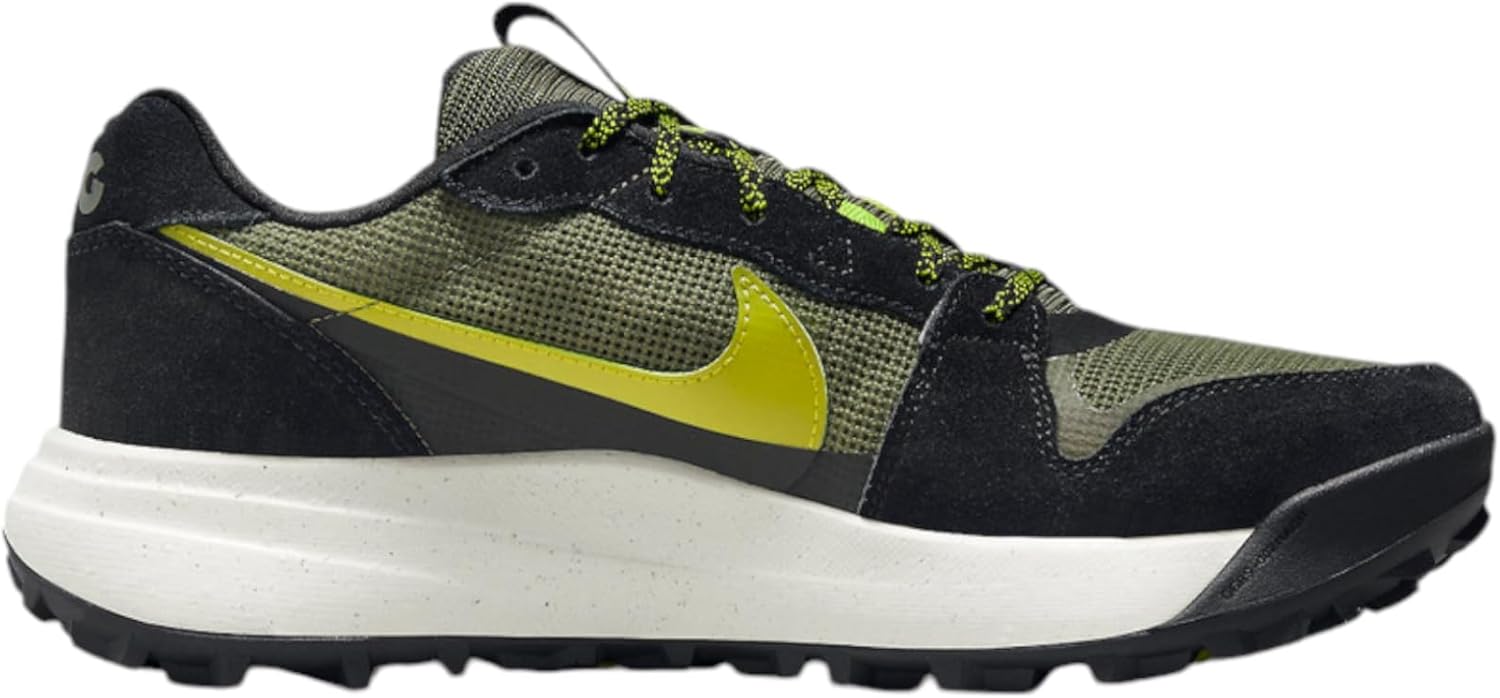Кроссовки Nike ACG LOWCATE из кожи для мужчин и женщин, Black Khaki Silver — фото 3