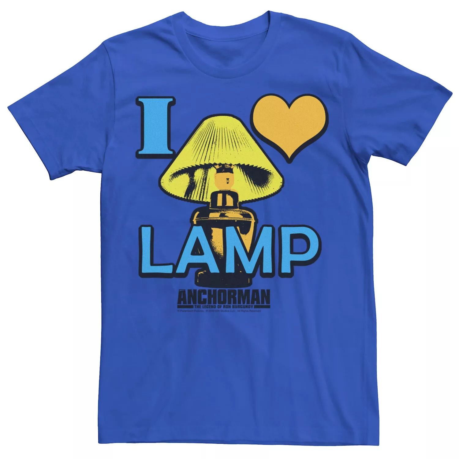 

Мужская футболка с ярким логотипом Anchorman I Love Lamp Licensed Character