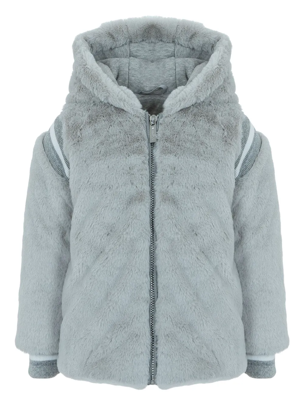 

Шуба из искусственного меха с капюшоном Lapin House, нейтральный