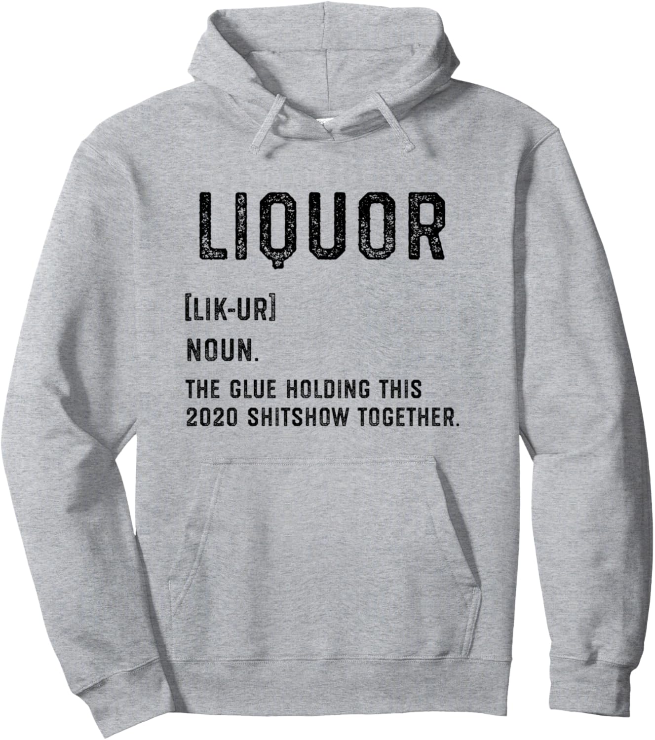 

Худи с надписью «Питьевой клей» (2020 Sit Show Drinking Glue Hoodie) 2020 Is Smoking A Gift Store, серый