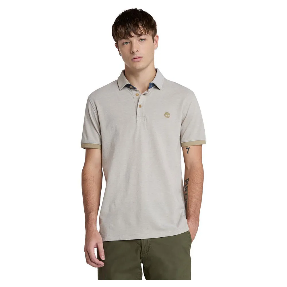 

Поло с коротким рукавом Timberland Baboosic Brook Oxford, серый