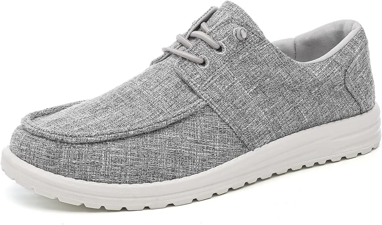 

Легкие мягкие мужские кеды Betrue, лоферы из хлопкового канваса для повседневного ношения, серый