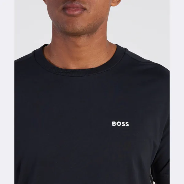 Футболка с индивидуальной посадкой и лентой Boss, синий — фото 4