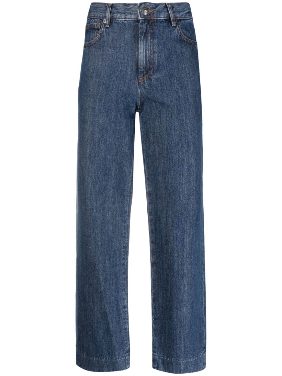 

A.P.C. укороченные джинсы Sailor, синий