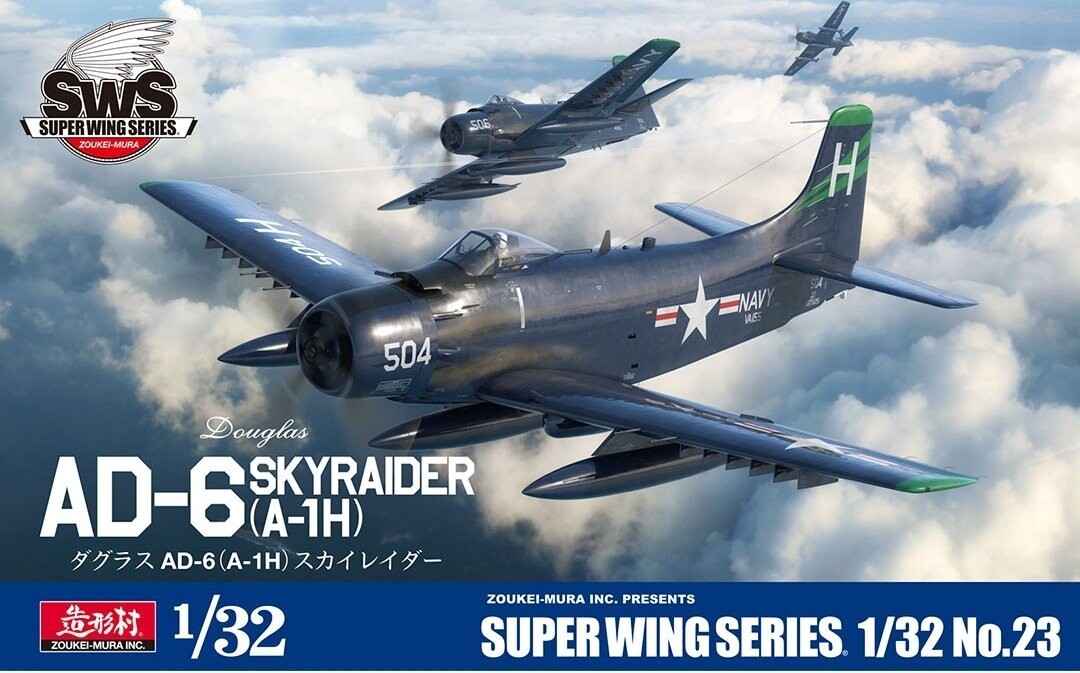 

Zoukei-Mura SWS3223 Дуглас AD-6 (A-1H) Skyraider 1/32 Inna marka