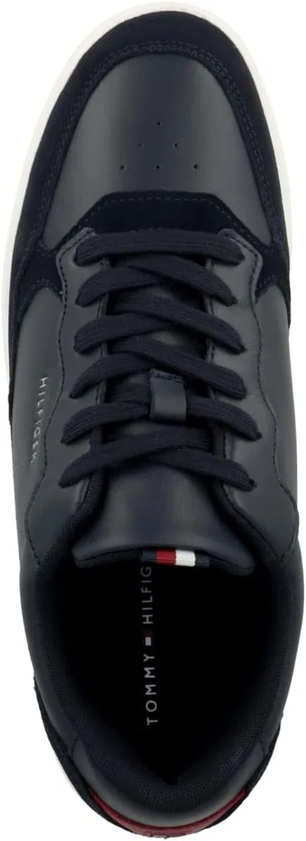 Мужские кожаные кроссовки Tommy Hilfiger Elevated Cupsole с высокой подошвой, Desert Sky — фото 2