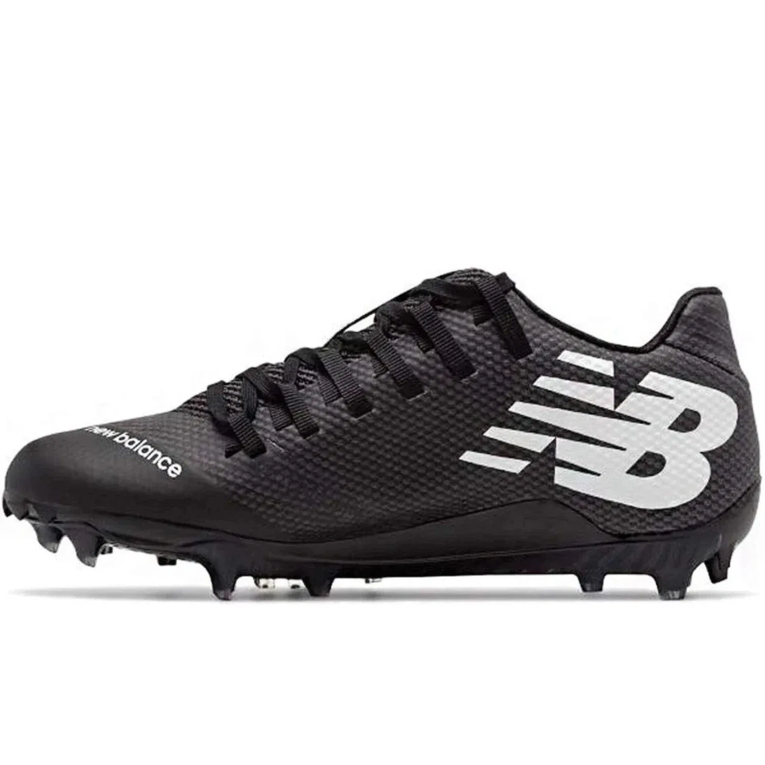 Мужские низкие бутсы для лакросса New Balance Burn X WBURNXLB, черные с серым верхом, NIN1277 — фото 2
