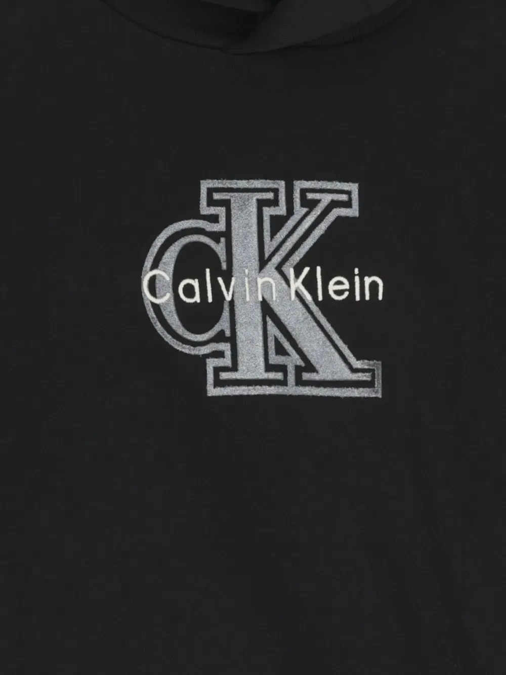 Худи с вышитым логотипом Calvin Klein Kids, черный — фото 4