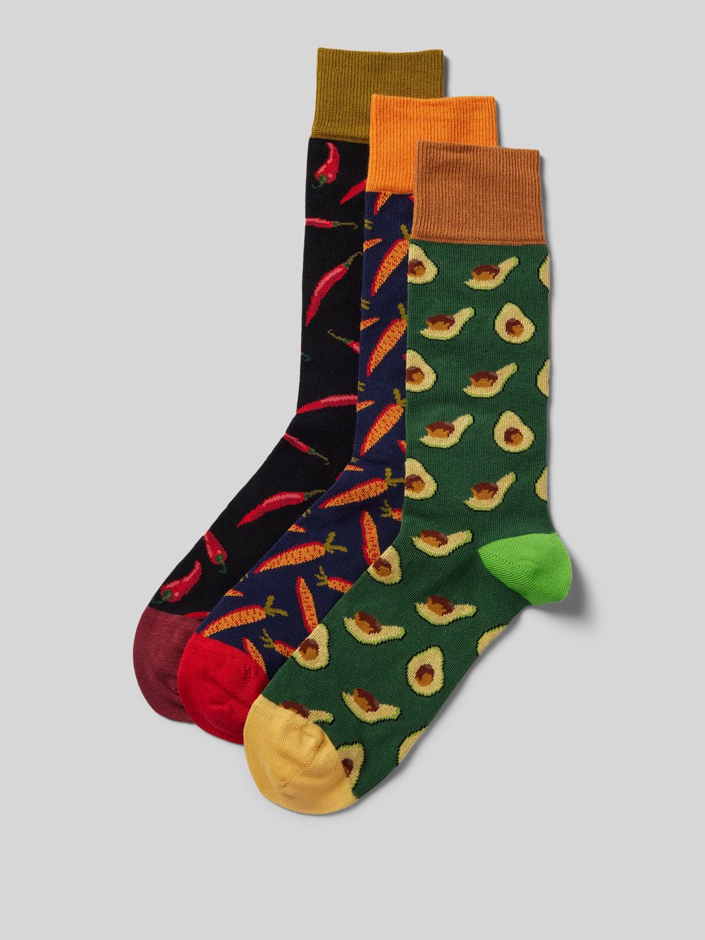 

Носки с узорчатой ​​вышивкой в ​​упаковке по 3 шт DillySocks