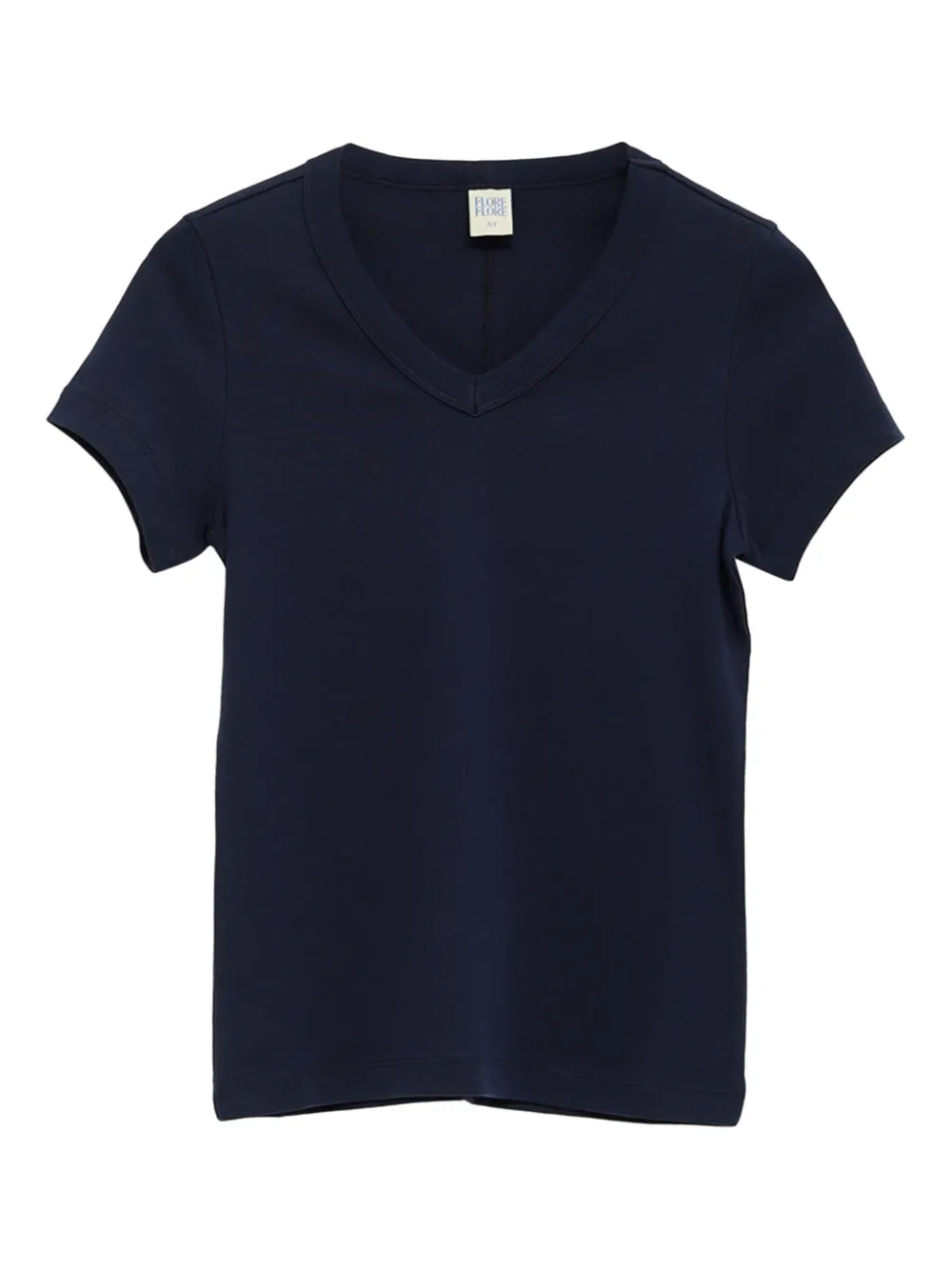 

Футболка Jill Baby Tee с V-образным вырезом и короткими рукавами FLORE FLORE, синий