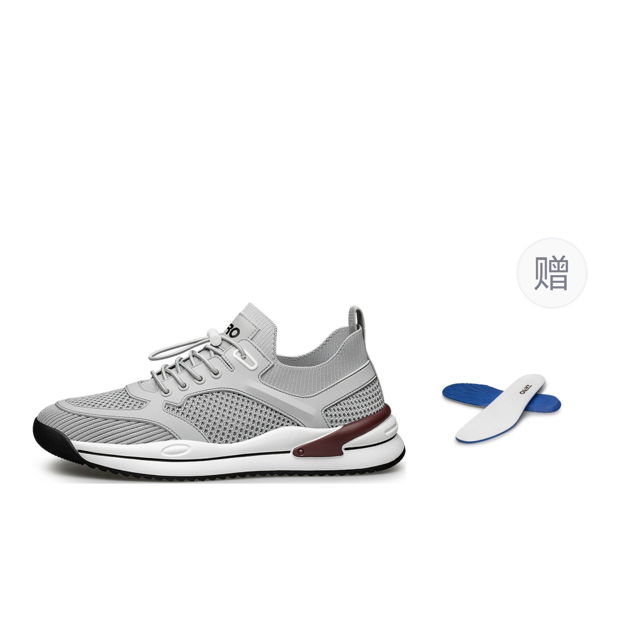 

ZRO Низкие спортивные повседневные кроссовки мужские серые, цвет Gray (Subscribe to The Store and Take A Screenshot, Comes with Insole)