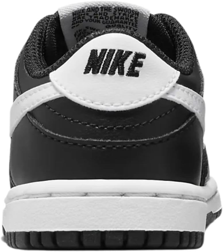 Кроссовки Nike Boys' Dunk Low SE, белый/черный — фото 4