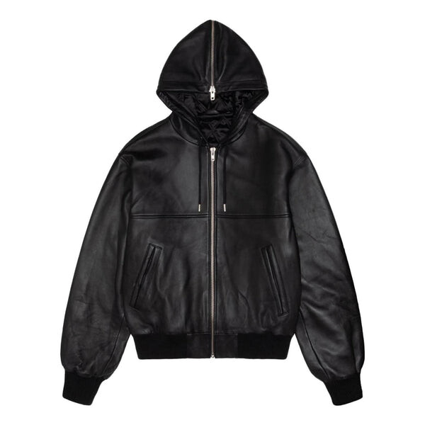 

Куртка ss link leather bomber 'black' Stussy, черный