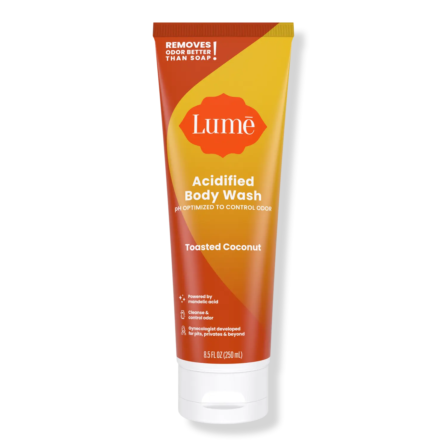 

Гель для душа с кислотным дезодорантом Lume, Toasted Coconut