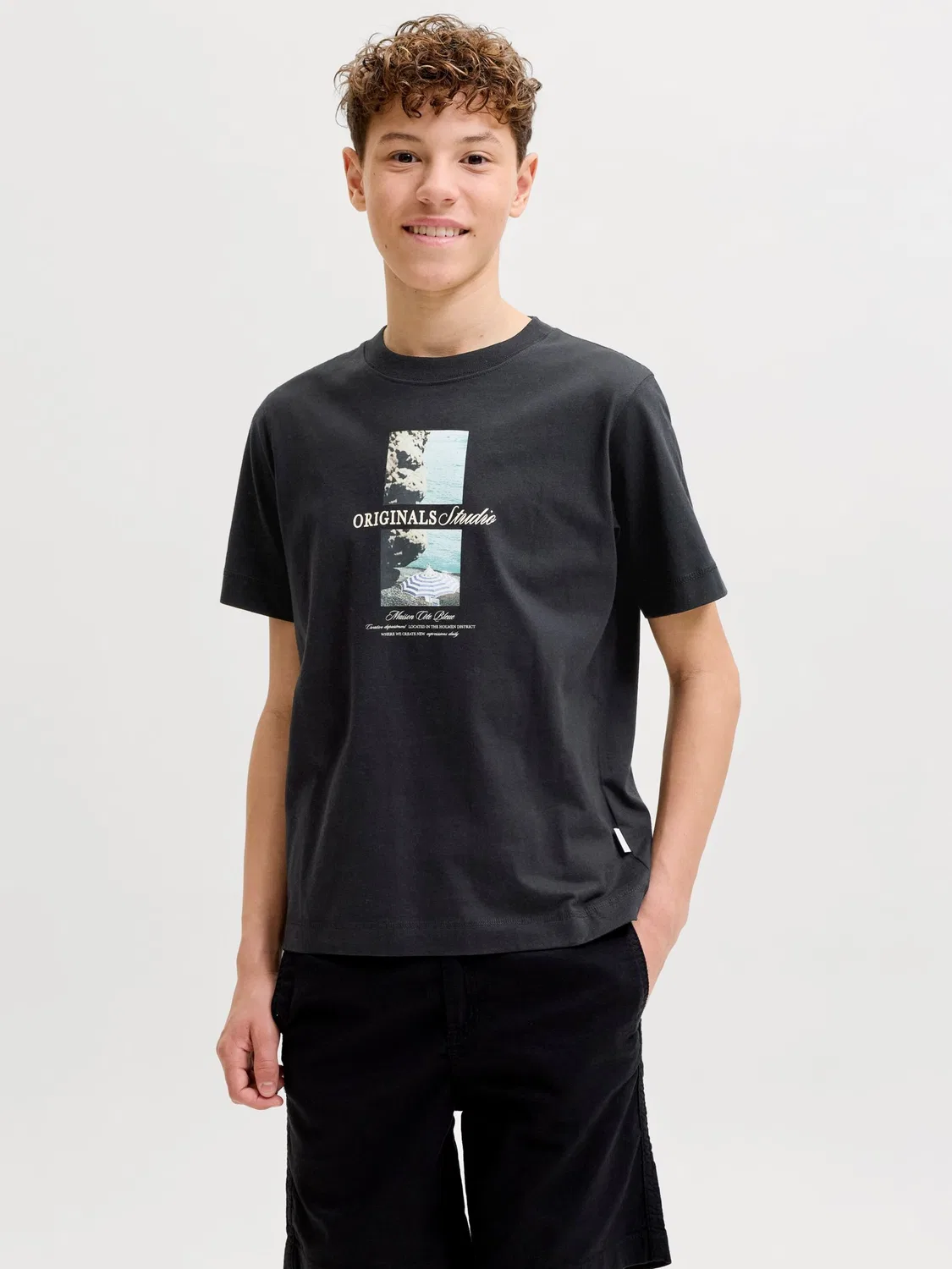 Футболка Jack & Jones Junior, Black — фото 2