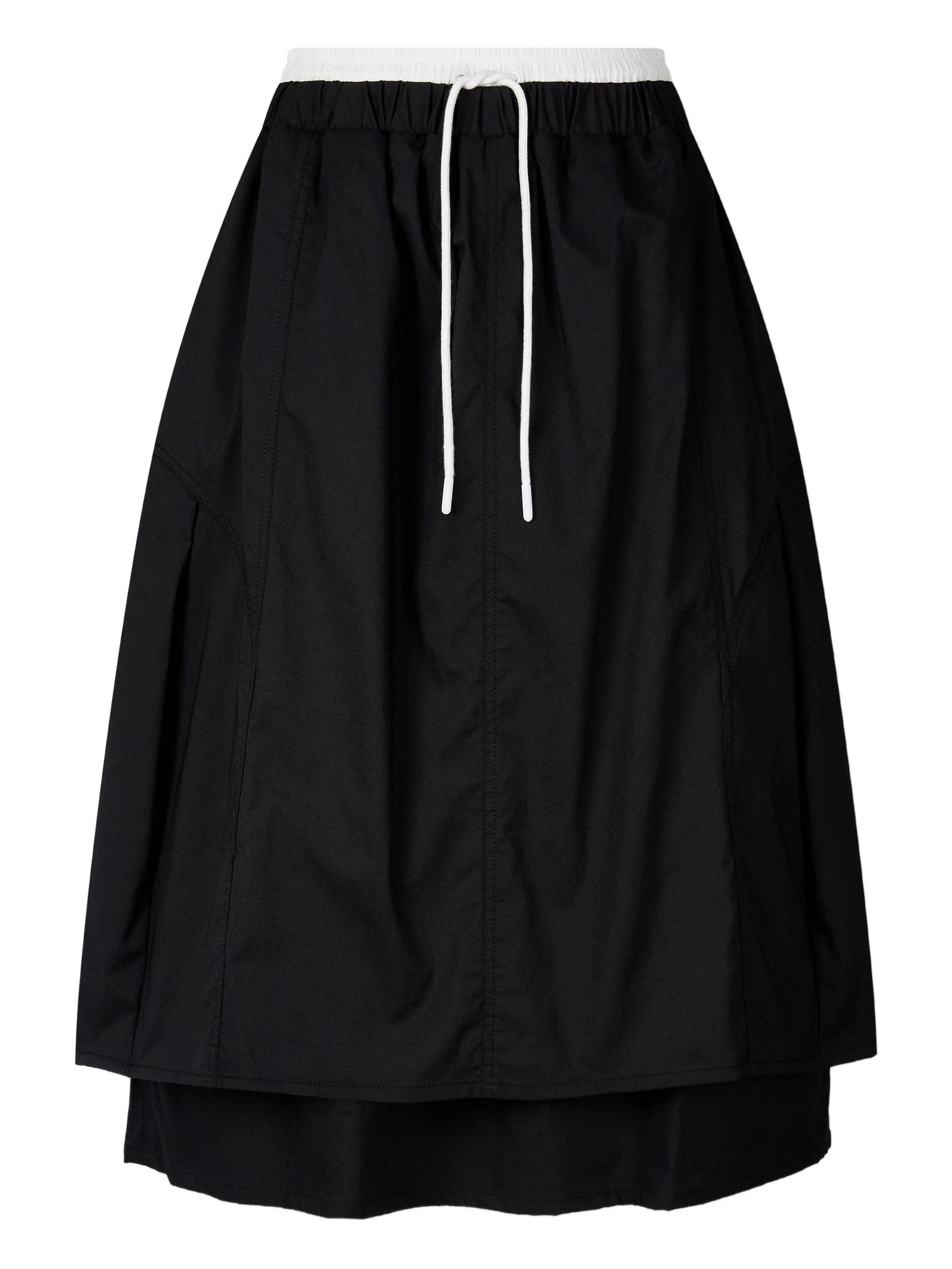 

Юбка с контрастным поясом Tomboy, черный