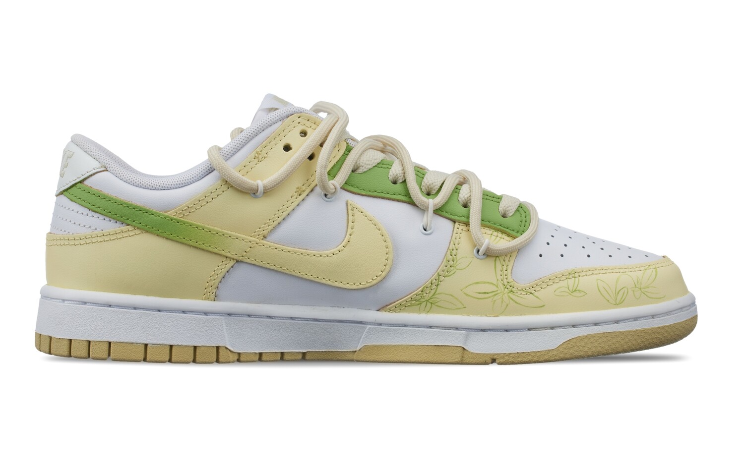 

Кроссовки Nike Dunk Skateboarding Shoes Men Low-top Yellow/Green, желтый