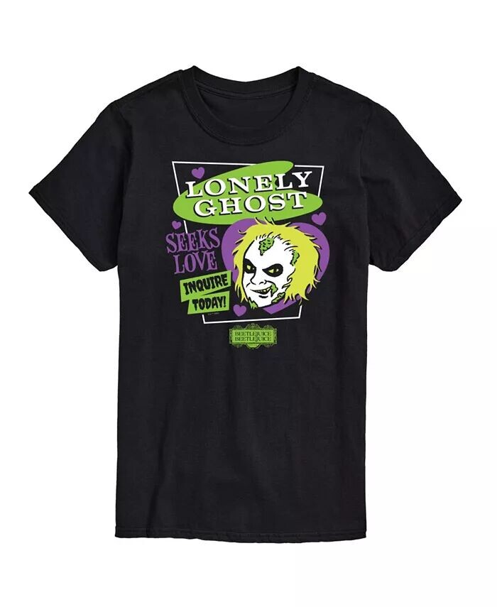 

Мужская футболка Hybrid Apparel Beetlejuice Lonely Ghost AIRWAVES, черный