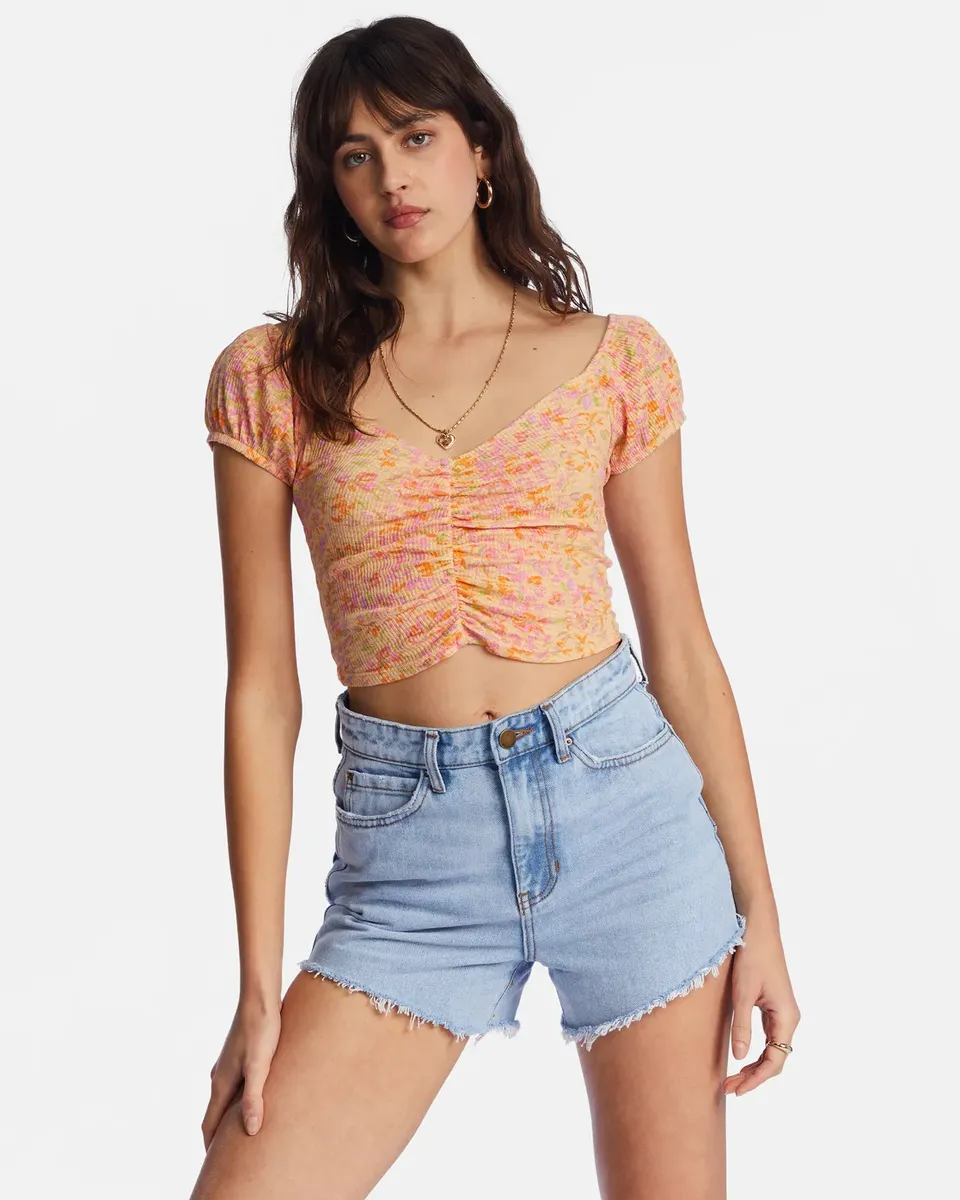 

Укороченный топ Billabong "Pretty Sweet", цвет Peach Punch