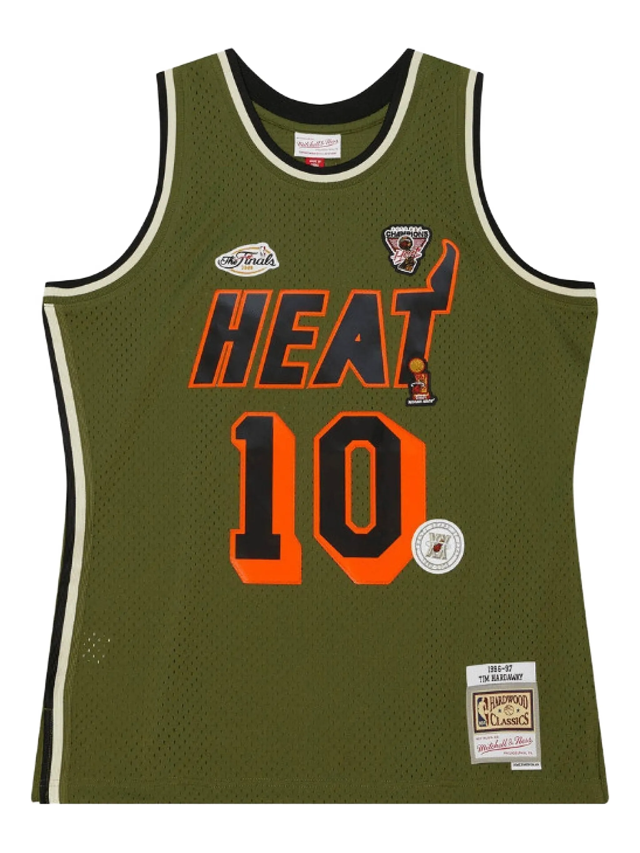 

Топ Miami Heat Tim Hardaway 1996-97 Swingman из коллаборации с NBA Mitchell & Ness, зеленый