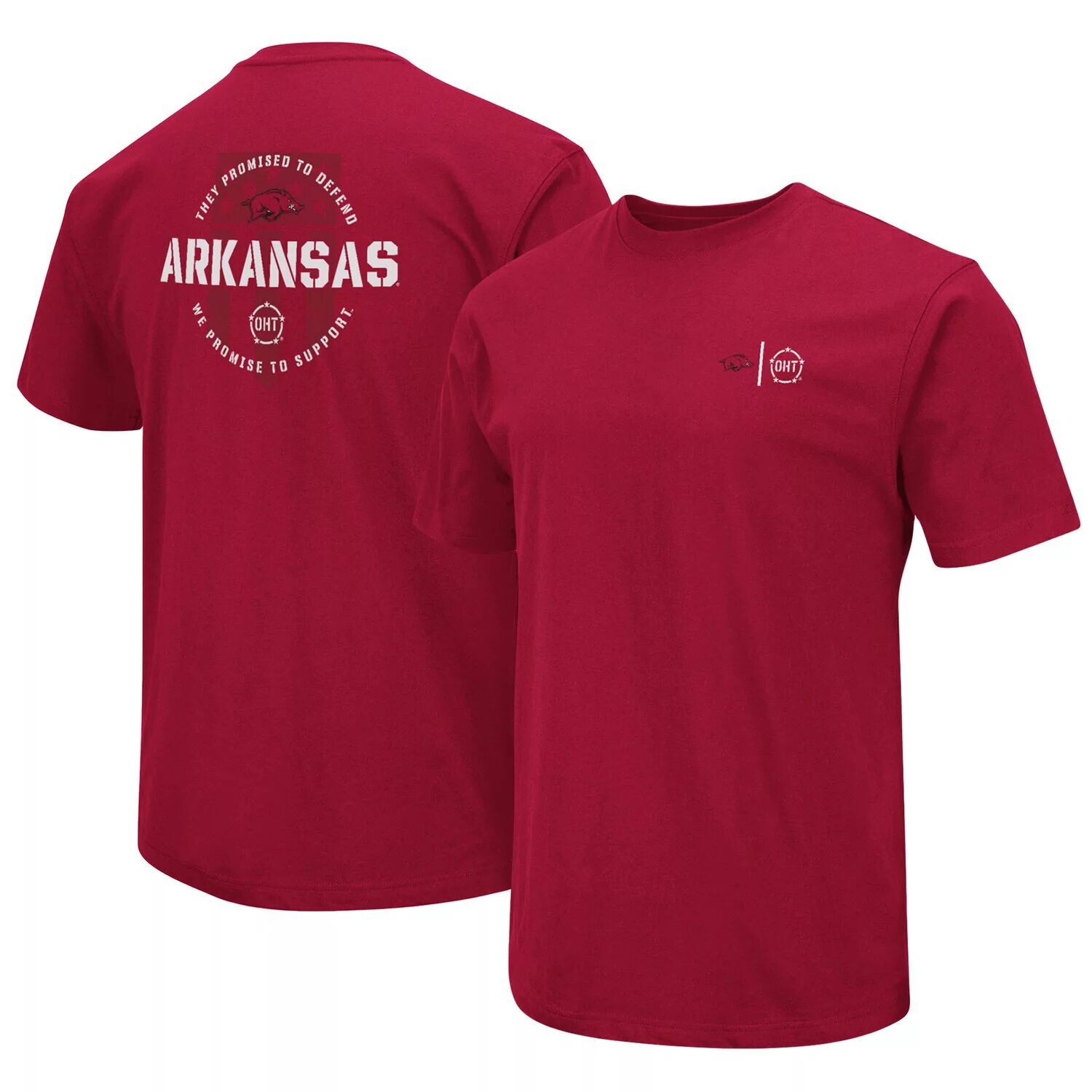 

Мужская футболка Cardinal Arkansas Razorbacks OHT Military Appreciation Colosseum