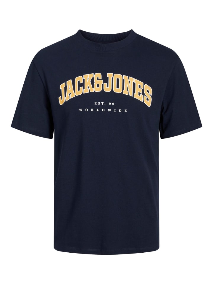 

Футболка JACK & JONES PLUS, темно-синий