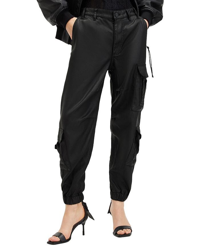 

ALLSAINTS Himari Брюки карго с покрытием, черный