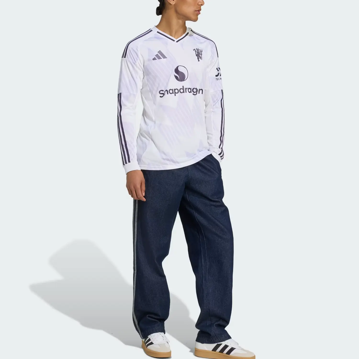 Футболка Manchester United 25/26 Away мужская Adidas, белый — фото 3