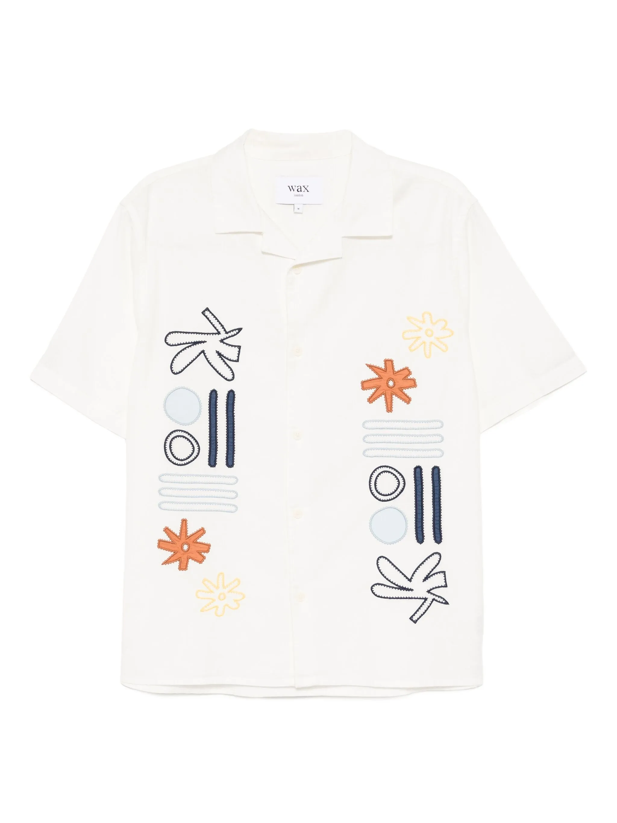 

Рубашка с аппликацией Wax London, белый