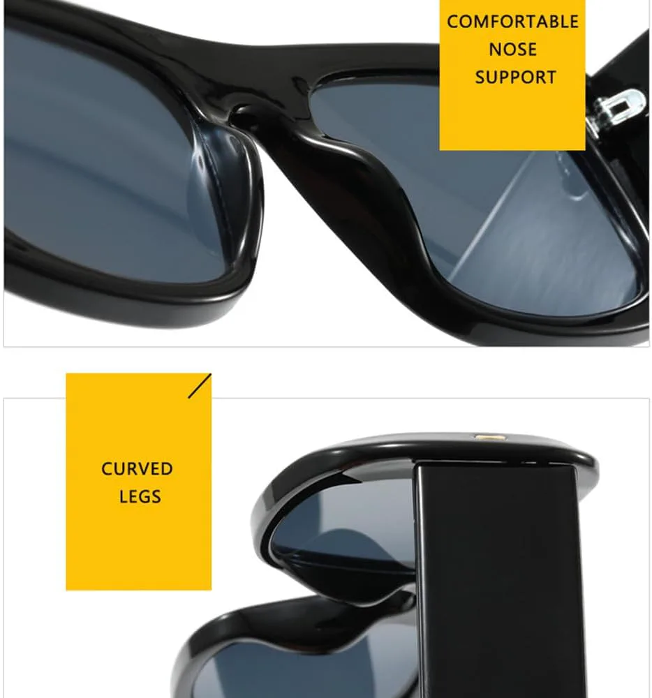 

Женские солнцезащитные очки большого размера для женщин и мужчин, модные солнцезащитные очки с заклепками, ретро-стиль, защита от ультрафиолета UV400 TKKTLLT, Tea