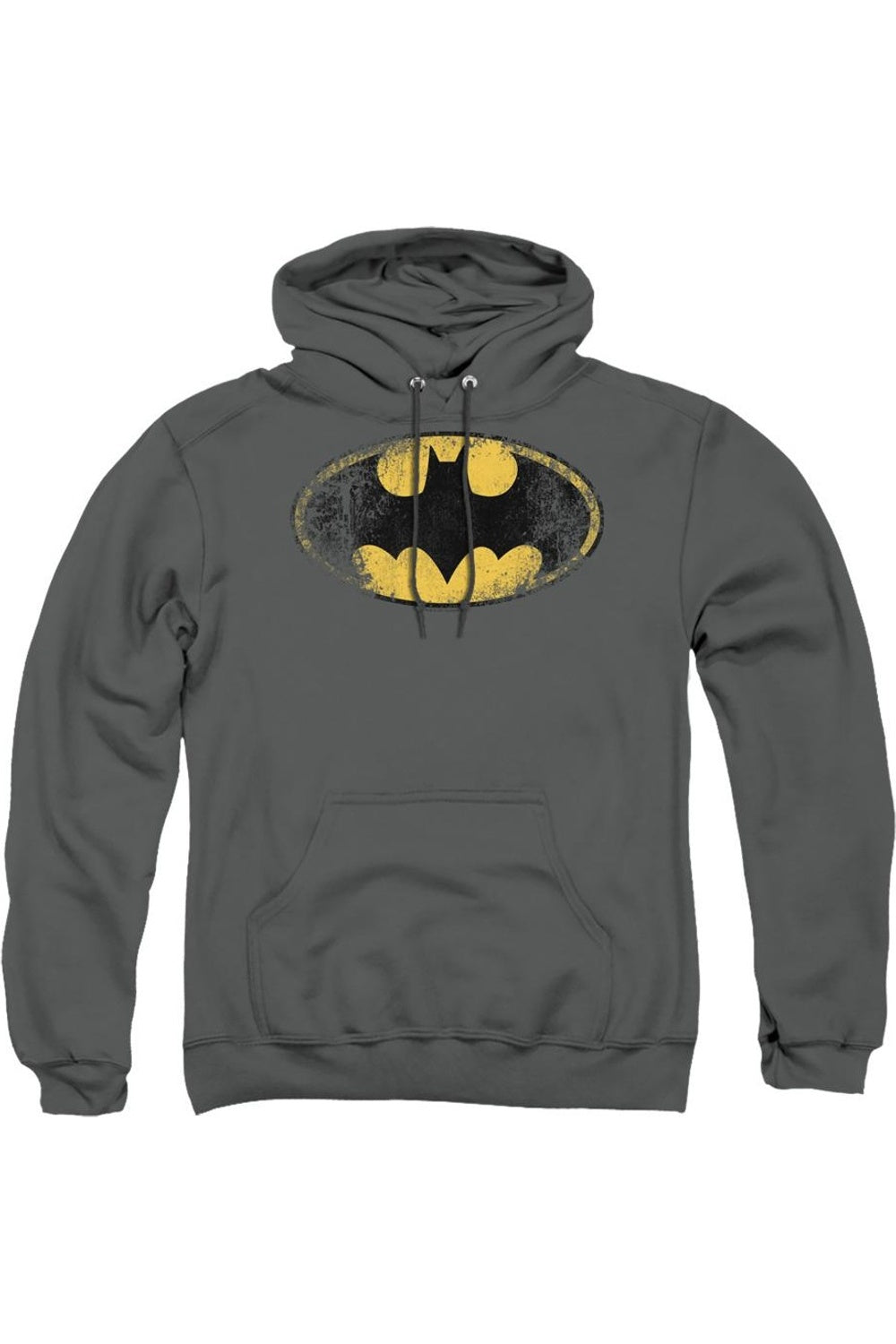 

Толстовка с капюшоном Batman Destroyed Logo для взрослых Gildan, цвет charcoal